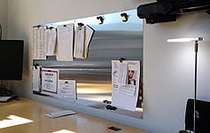 Magnetic board for hanging materials