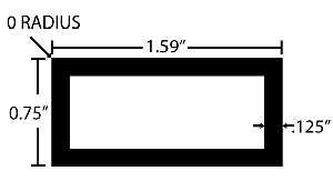 Dimensions of rectangular tube