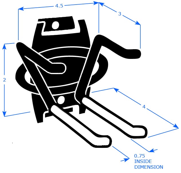 Ski rack dimensions