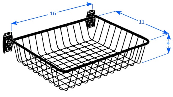 Heavy duty basket medium dimensions