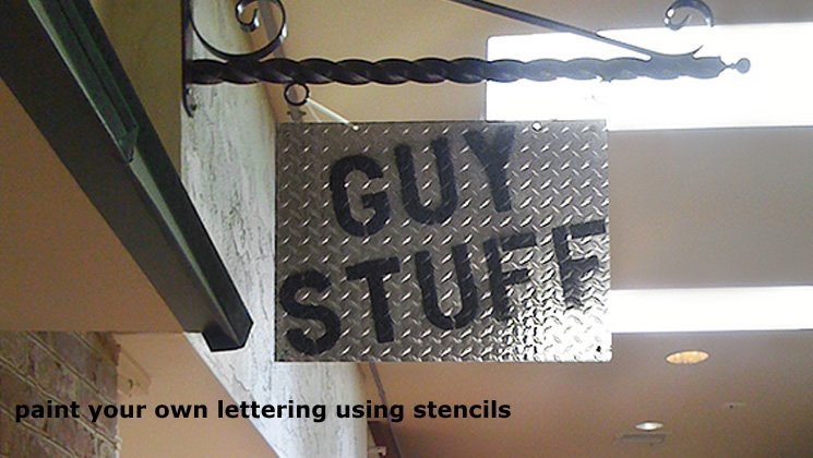 Paint Your Own Lettering Using Stencils