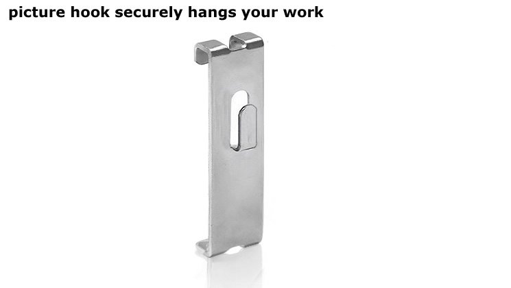 Picture Hook Securely Hangs Your Work