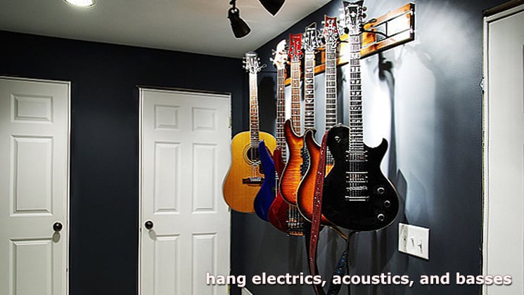 Hang Electriv and Acoustic Guitars