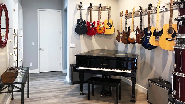 Home with piano