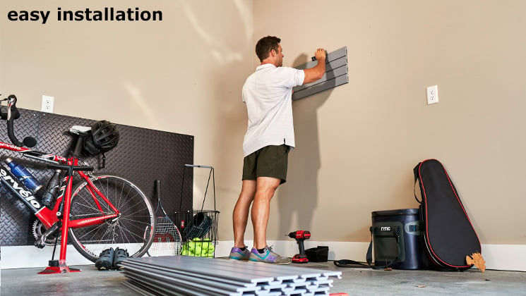 Man showing ease of installation