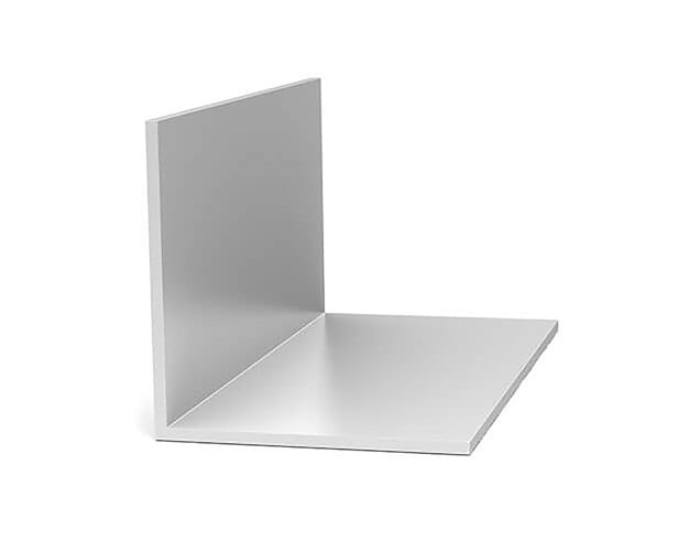 Aluminum Angle with equal legs, 93-inch length, and Mill finish.