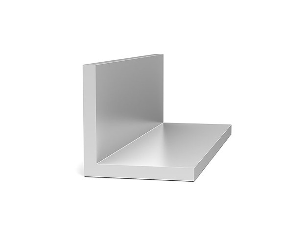 Aluminum angle with equal legs, 93-inch length, and a mill finish.