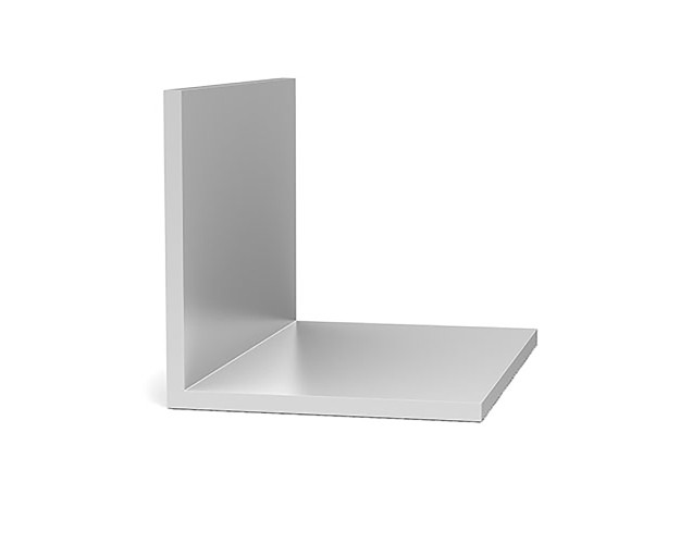 Aluminum Angle with equal legs, 93-inch length, and a mill finish.