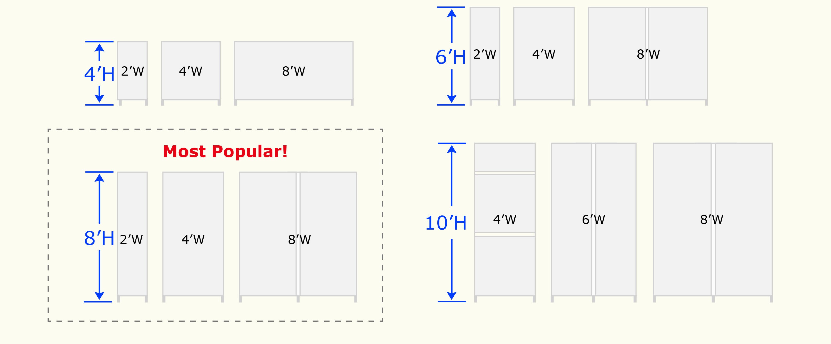 SlatWall Free Standing On the Ground Dimensions 2